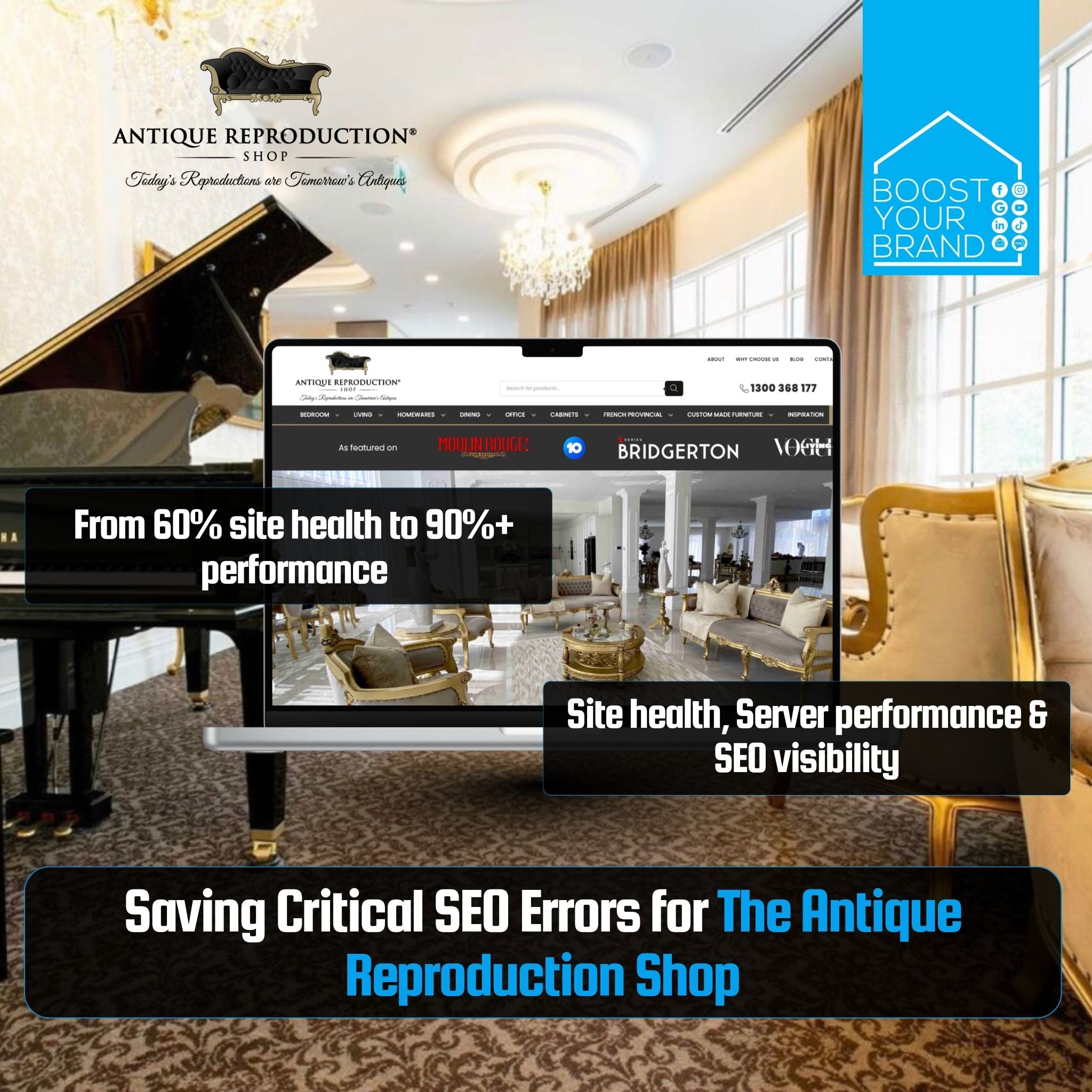 Saving the Technical Errors Dramatically Affecting SEO Performance for The Antique Reproduction Shop