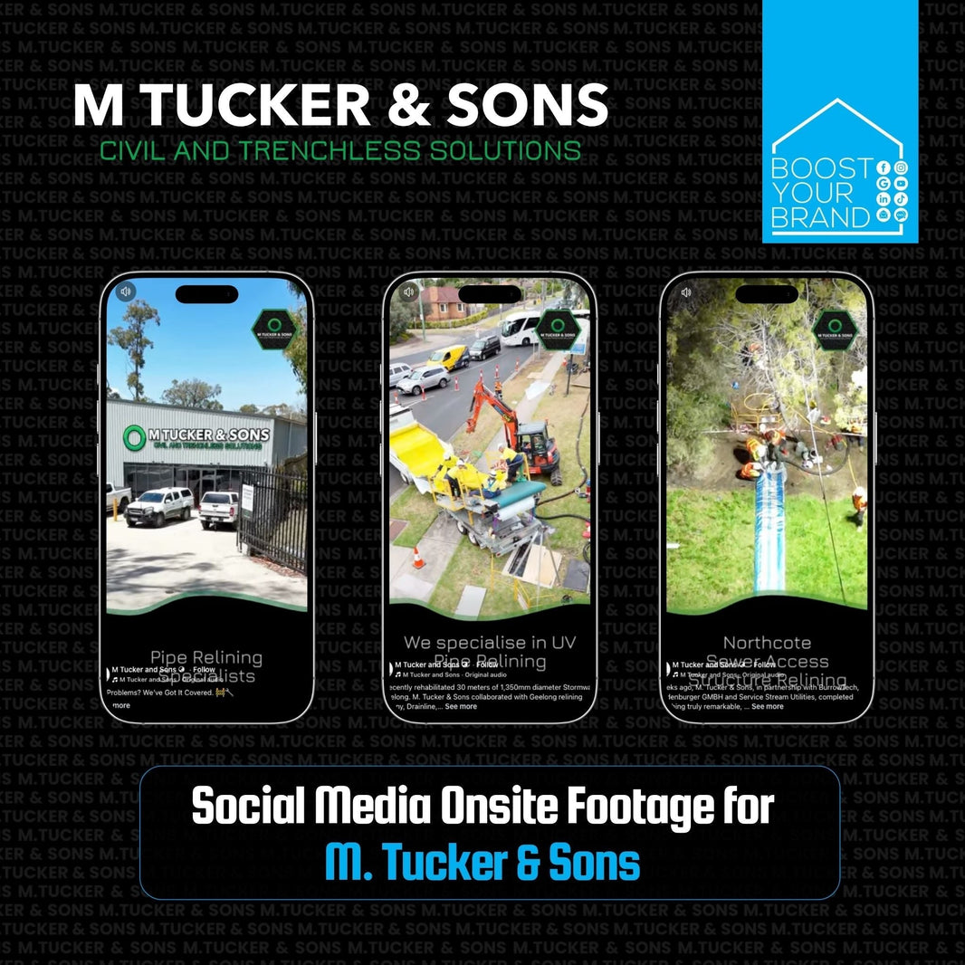 This is an image of the M. Tucker & Sons case study for onsite social media management by Boost Your Brand DIgital Marketing Agency in Lilydale