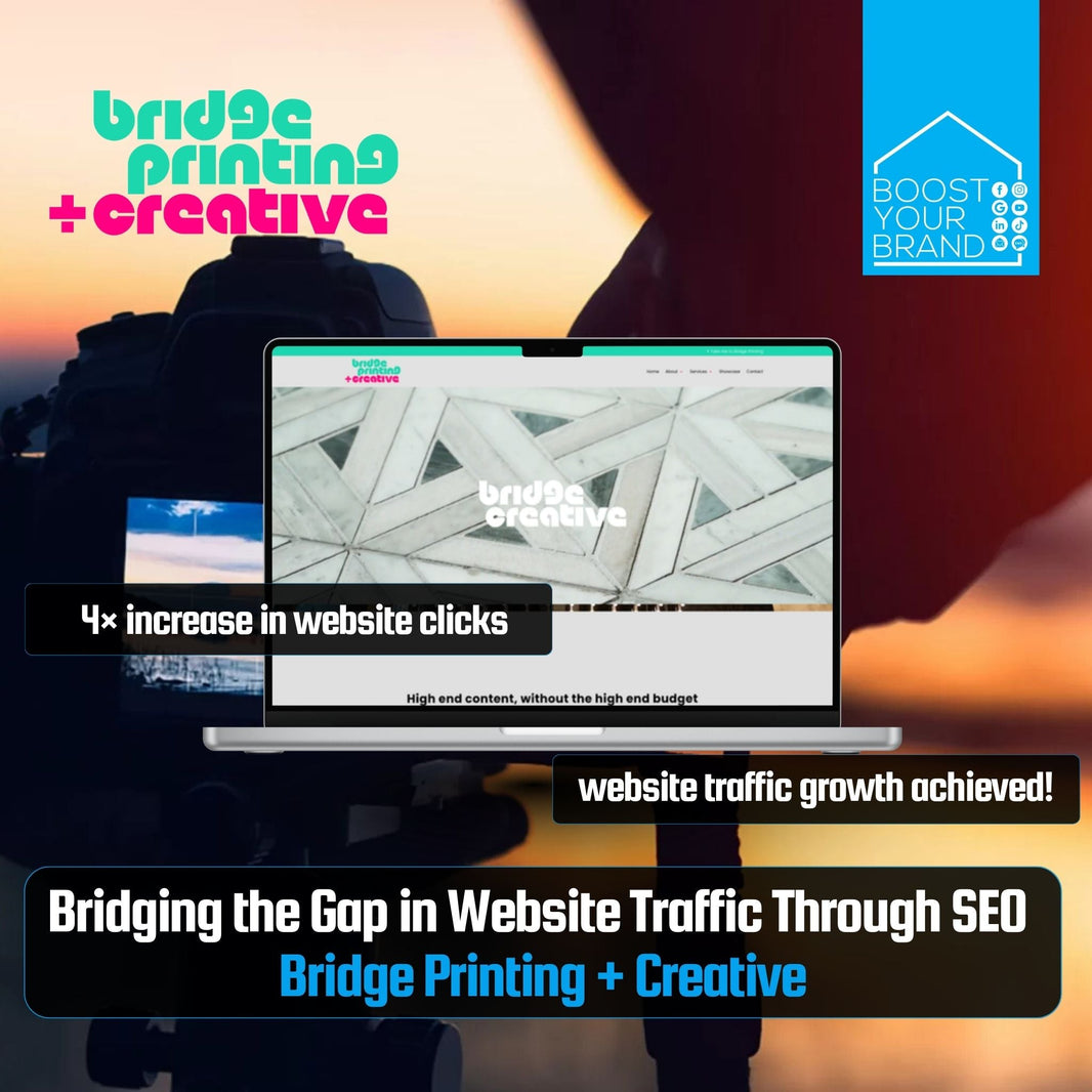 Case study - Bridge Creative bridging the gap in website traffic through strong SEO results