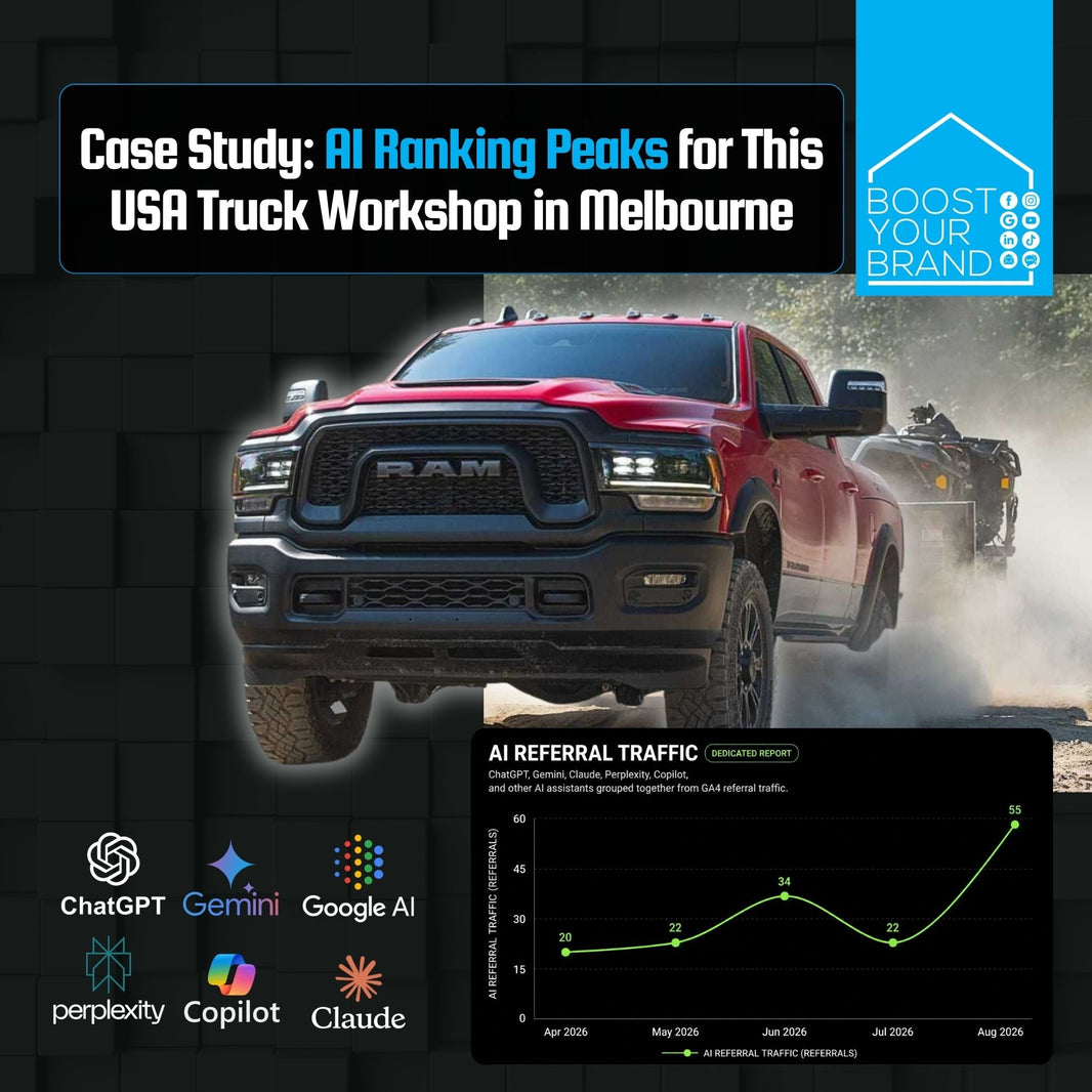Case Study: AI Ranking Peaks for This USA Truck Workshop in Melbourne