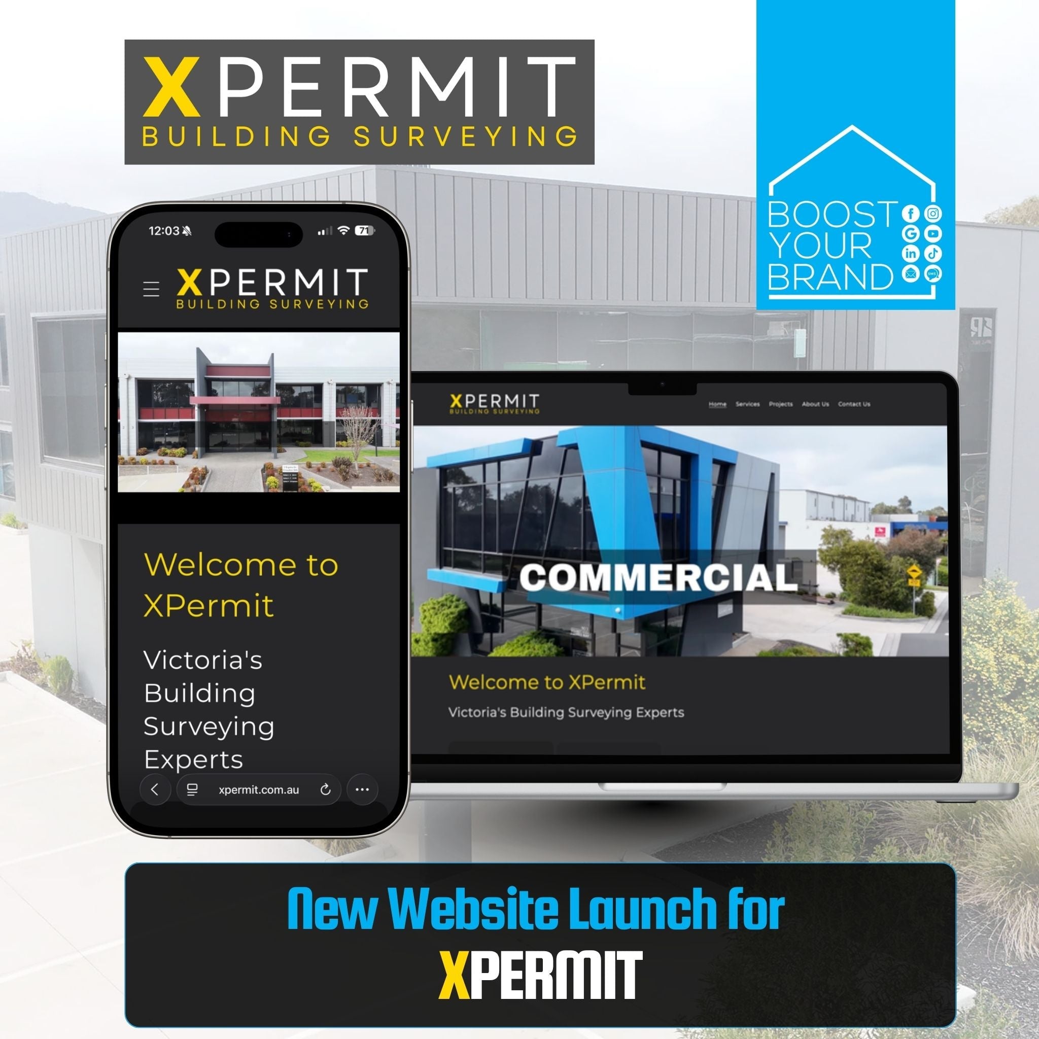 This is an image of the XPermit website created on SHopify by Boost Your Brand in Lilydale & Croydon