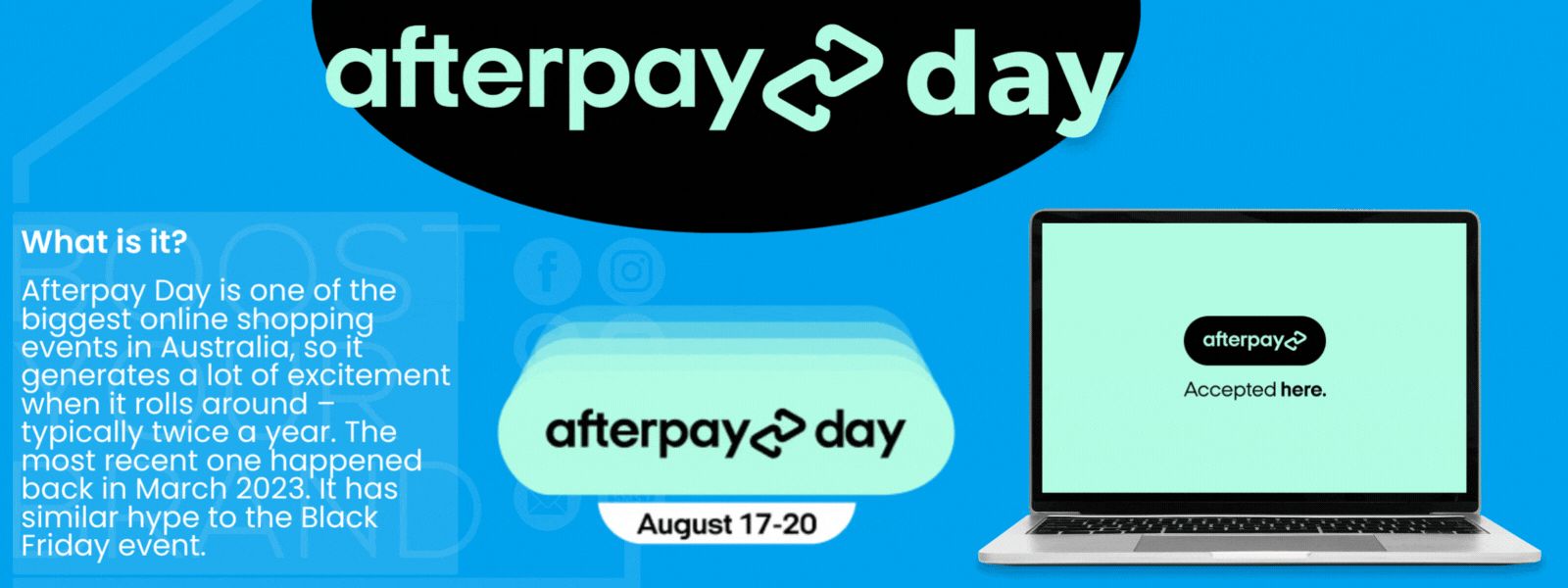 AfterPay Day - What is it How can Boost Your Brand help me with E-commerce